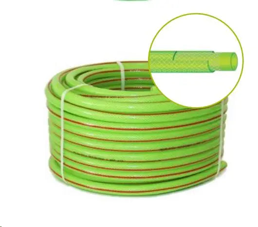 MANGUERA TRENZADA VERDE AQUALATEX 25MM 50 MT
