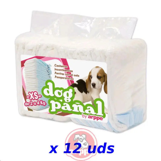 PAÑAL PERRO T-XS  12 UDES.