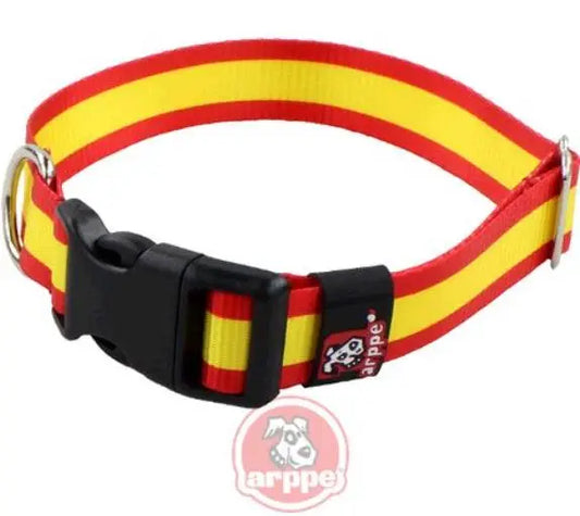 COLLAR NYLON BANDERA ESPAÑA 2,5CM 39-70CM ARPPE