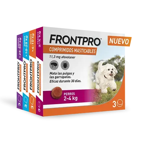 Frontpro Comprimidos Masticables Antiparasitarios para Perros 3 uds. BOEHRINGER Mascotas-Ávila